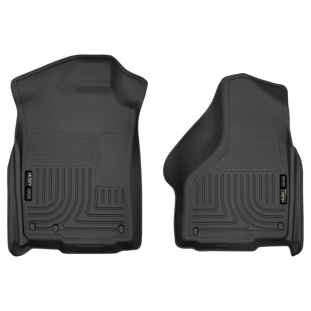 Husky Liners 03-12 Dodge Ram 1500/2500/3500 Series Regular/Quad Cab WeatherBeater Black Floor Liners-Husky Liners-HSL18031