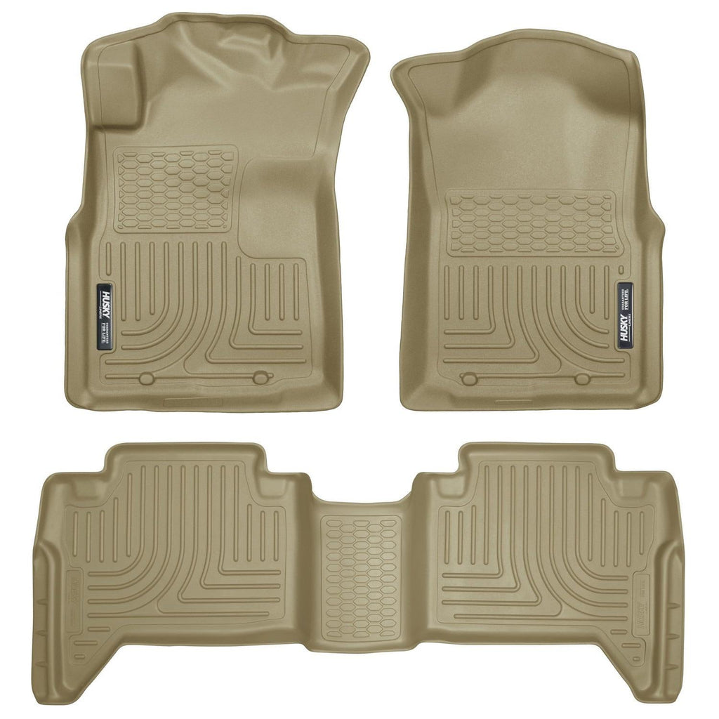 Husky Liners 05-13 Toyota Tacoma WeatherBeater Combo Tan Floor Liners-Husky Liners-HSL98953