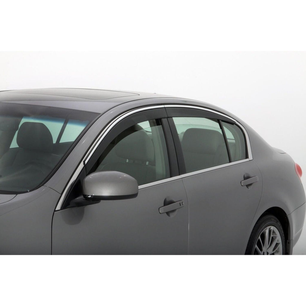 Husky Liners 06-10 Infiniti M45/35 Ventvisor Low Profile (6pc) - Chrome-Husky Liners-HSL2886001