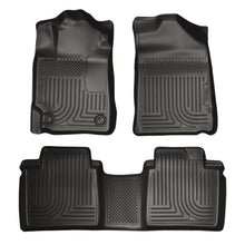 Load image into Gallery viewer, Husky Liners 07-11 Toyota Camry (All) WeatherBeater Combo Black Floor Liners (One Piece for 2nd Row)-Husky Liners-HSL98511