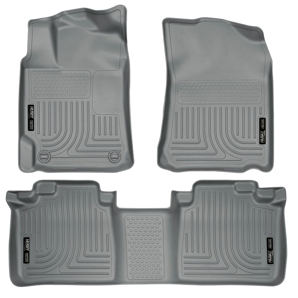 Husky Liners 07-11 Toyota Camry (All) WeatherBeater Combo Gray Floor Liners (One Piece for 2nd Row)-Husky Liners-HSL98512