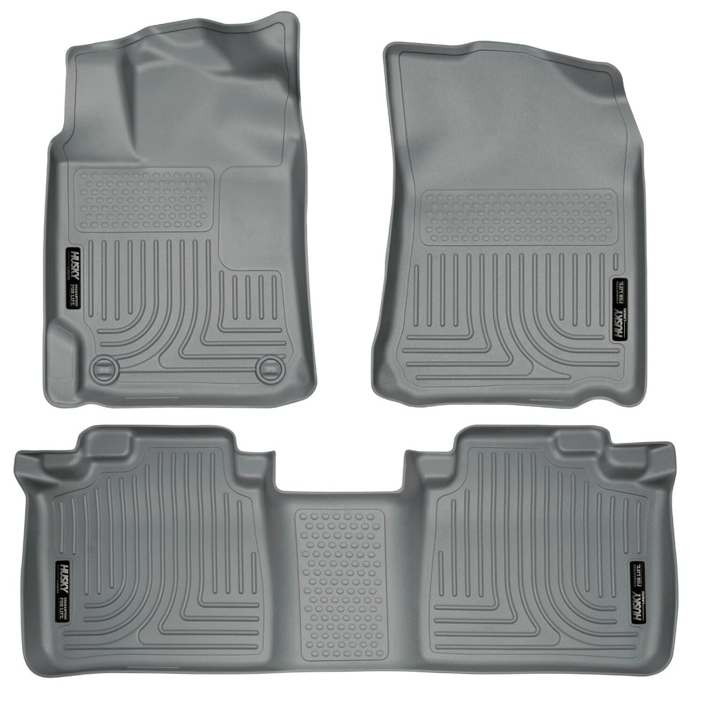 Husky Liners 07-11 Toyota Camry (All) WeatherBeater Combo Gray Floor Liners (One Piece for 2nd Row)-Husky Liners-HSL98512
