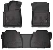 Load image into Gallery viewer, Husky Liners 07-11 Toyota Tundra Double/CrewMax Cab WeatherBeater Combo Black Floor Liners-Husky Liners-HSL98581