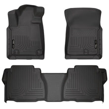 Load image into Gallery viewer, Husky Liners 07-11 Toyota Tundra Double/CrewMax Cab WeatherBeater Combo Black Floor Liners-Husky Liners-HSL98581