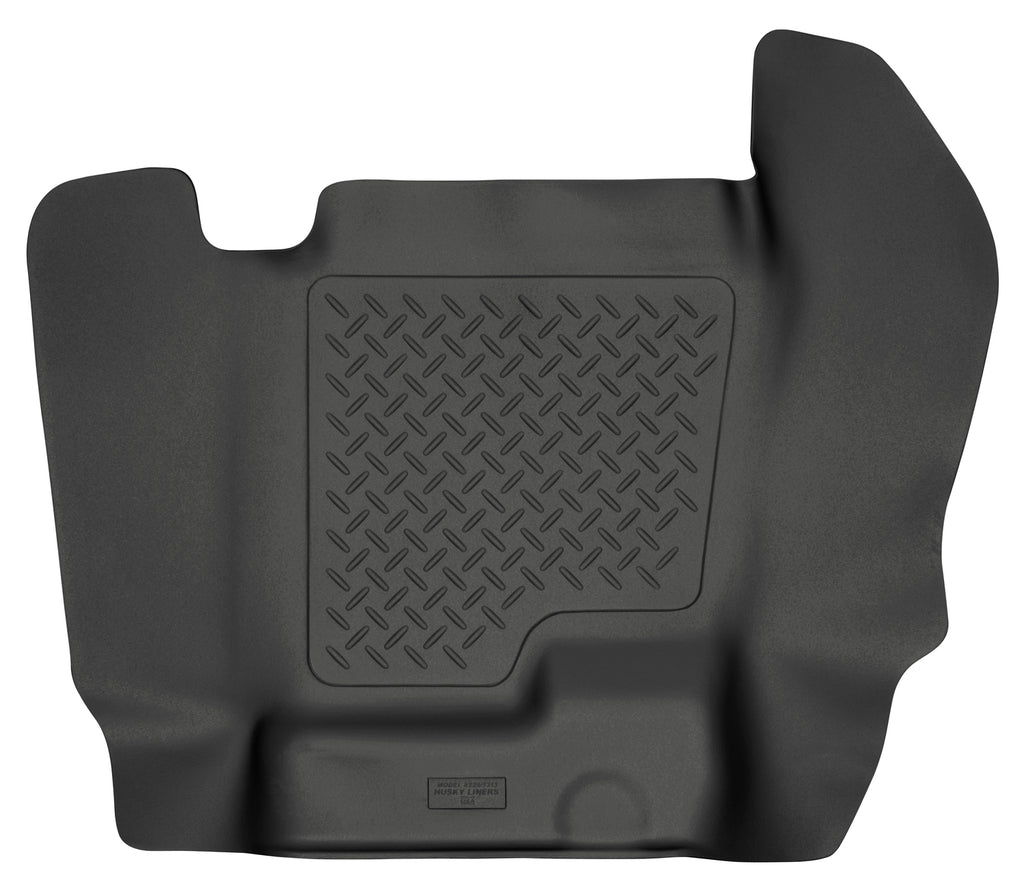 Husky Liners 07-12 Chevy Silverado/GMC Sierra Crew Cab WeatherBeater Center Hump Black Floor Liner-Husky Liners-HSL82281