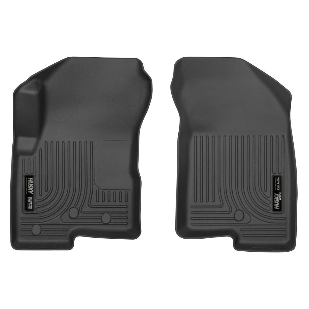 Husky Liners 07-12 Dodge Caliber / 07-12 Jeep Compass WeatherBeater Front Row Black Floor Liners-Husky Liners-HSL13001