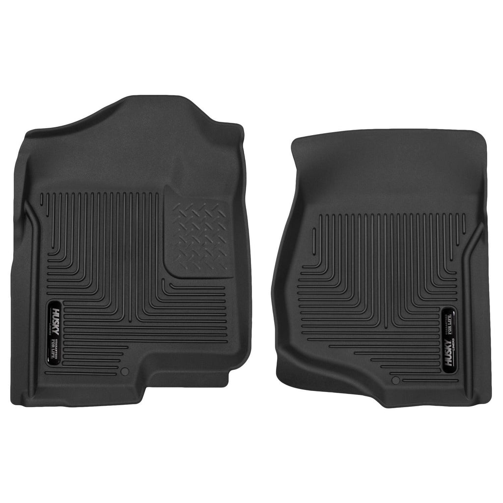 Husky Liners 07-12 GM Silverado/Tahoe/Suburban/Escalade X-Act Contour Black Floor Liners-Husky Liners-HSL53101