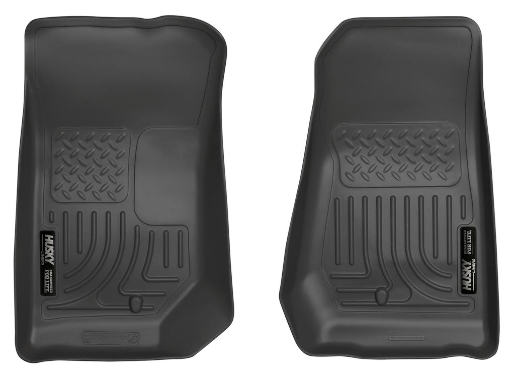Husky Liners 07-12 Jeep Wrangler WeatherBeater Black Floor Liners-Husky Liners-HSL18021