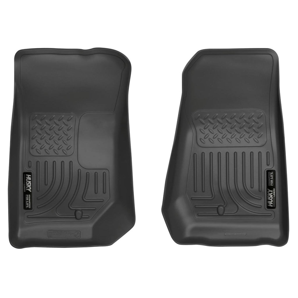 Husky Liners 07-12 Jeep Wrangler WeatherBeater Black Floor Liners-Husky Liners-HSL18021