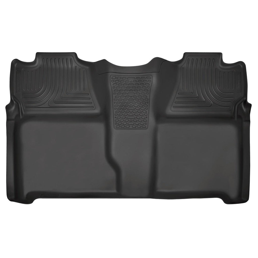 Husky Liners 07-13 Chevy Silverado 1500/2500HD Crew Cab PU Weatherbeater Black 2nd Seat Floor Liner-Husky Liners-HSL19201