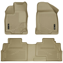 Load image into Gallery viewer, Husky Liners 07-13 Ford Edge / 07-13 Lincoln MKX Weatherbeater Tan Front &amp; 2nd Seat Floor Liners-Husky Liners-HSL99763