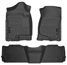 Load image into Gallery viewer, Husky Liners 07-13 GM Escalade ESV/Avalanche/Suburban WeatherBeater Black Front/2nd Row Floor Liners-Husky Liners-HSL98261