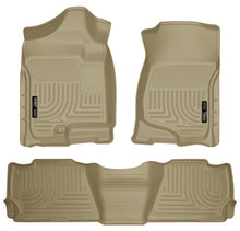 Load image into Gallery viewer, Husky Liners 07-13 GM Escalade ESV/Avalanche/Suburban WeatherBeater Tan Front/2nd Row Floor Liners-Husky Liners-HSL98263