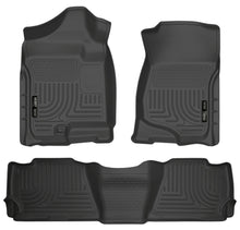 Load image into Gallery viewer, Husky Liners 07-13 GM Escalade/Suburban/Yukon WeatherBeater Black Front &amp; 2nd Seat Floor Liners-Husky Liners-HSL98251