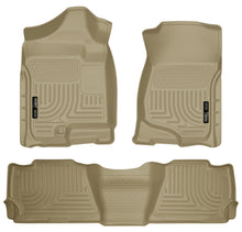 Load image into Gallery viewer, Husky Liners 07-13 GM Escalade/Suburban/Yukon WeatherBeater Tan Front &amp; 2nd Seat Floor Liners-Husky Liners-HSL98253