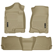 Load image into Gallery viewer, Husky Liners 07-13 GM Escalade/Suburban/Yukon WeatherBeater Tan Front &amp; 2nd Seat Floor Liners-Husky Liners-HSL98253
