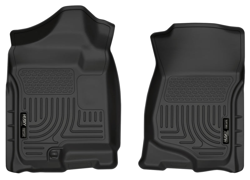 Husky Liners 07-14 Cadillac Escalade ESV/EXT Weatherbeater Black Front Floor Liners-Husky Liners-HSL18201