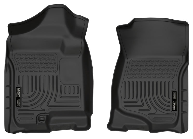 Husky Liners 07-14 Cadillac Escalade ESV/EXT Weatherbeater Black Front Floor Liners-Husky Liners-HSL18201