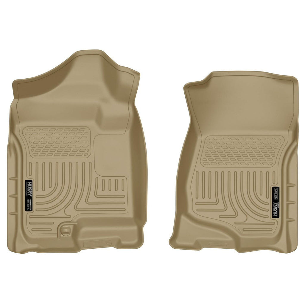 Husky Liners 07-14 Cadillac Escalade ESV/EXT Weatherbeater Tan Front Floor Liners-Husky Liners-HSL18203