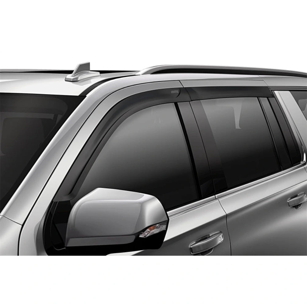 Husky Liners 07-18 Jeep Wrangler JKU Ventvisor Low Profile 4pc - Matte Black - Husky Liners HSL2857034