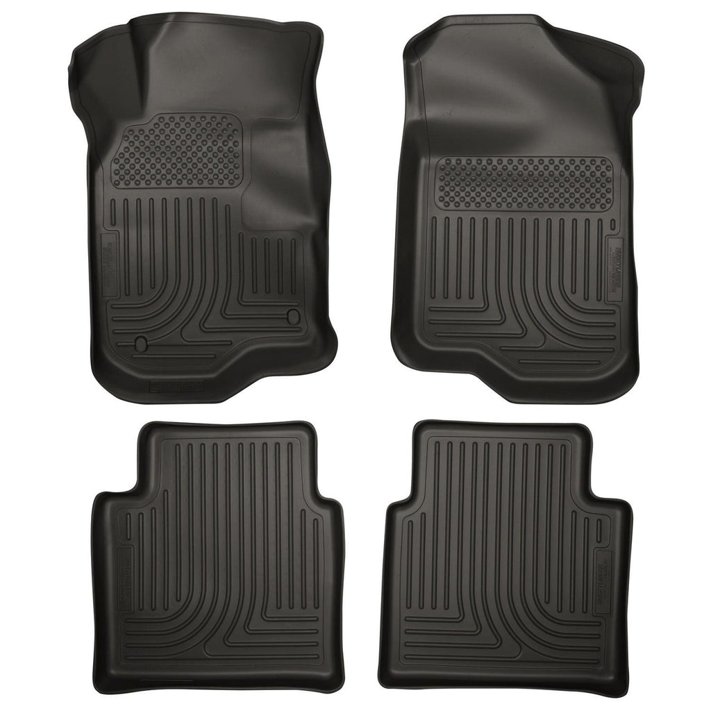 Husky Liners 08-12 Chevy Malibu/07-09 Saturn Aura WeatherBeater Combo Black Floor Liners-Husky Liners-HSL98111