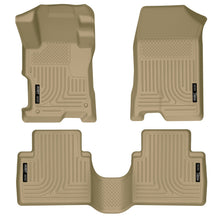 Load image into Gallery viewer, Husky Liners 08-12 Honda Accord (4DR) WeatherBeater Combo Tan Floor Liners (One Piece for 2nd Row)-Husky Liners-HSL98403