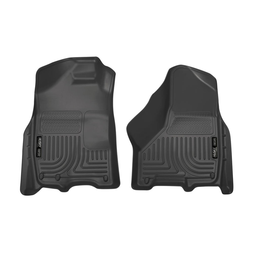 Husky Liners 09-10 Dodge Ram 1500/2500/3500 WeatherBeater Front Row Black Floor Liners-Husky Liners-HSL18001