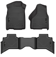 Load image into Gallery viewer, Husky Liners 09-12 Dodge Ram 1500 Quad Cab WeatherBeater Black Front &amp; Second Seat Floor Liner-Husky Liners-HSL99011