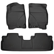 Load image into Gallery viewer, Husky Liners 09-12 Ford Escape/Mazda Tribute (Base/Hybrid) WeatherBeater Combo Black Floor Liners-Husky Liners-HSL98351