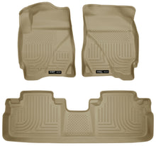 Load image into Gallery viewer, Husky Liners 09-12 Ford Escape/Mazda Tribute (Base/Hybrid) WeatherBeater Combo Tan Floor Liners-Husky Liners-HSL98353