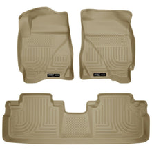 Load image into Gallery viewer, Husky Liners 09-12 Ford Escape/Mazda Tribute (Base/Hybrid) WeatherBeater Combo Tan Floor Liners-Husky Liners-HSL98353