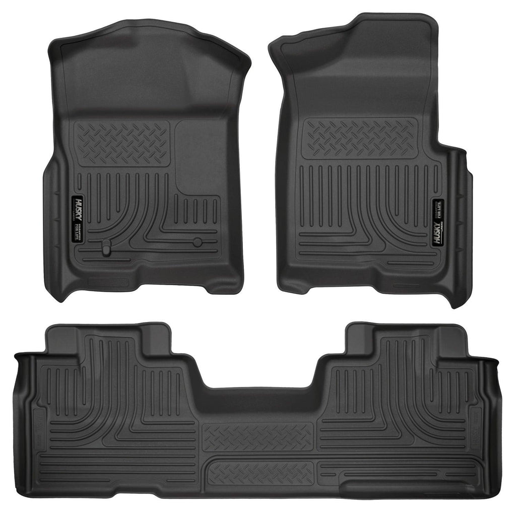 Husky Liners 09-12 Ford F-150 Super Cab WeatherBeater Combo Black Floor Liners-Husky Liners-HSL98341