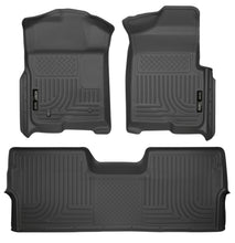Load image into Gallery viewer, Husky Liners 09-12 Ford F-150 Super Crew Cab WeatherBeater Combo Black Floor Liners-Husky Liners-HSL98331