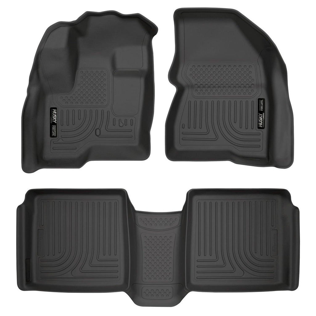 Husky Liners 09-12 Ford Flex/10-12 Lincoln MKT WeatherBeater Combo Black Floor Liners-Husky Liners-HSL98741