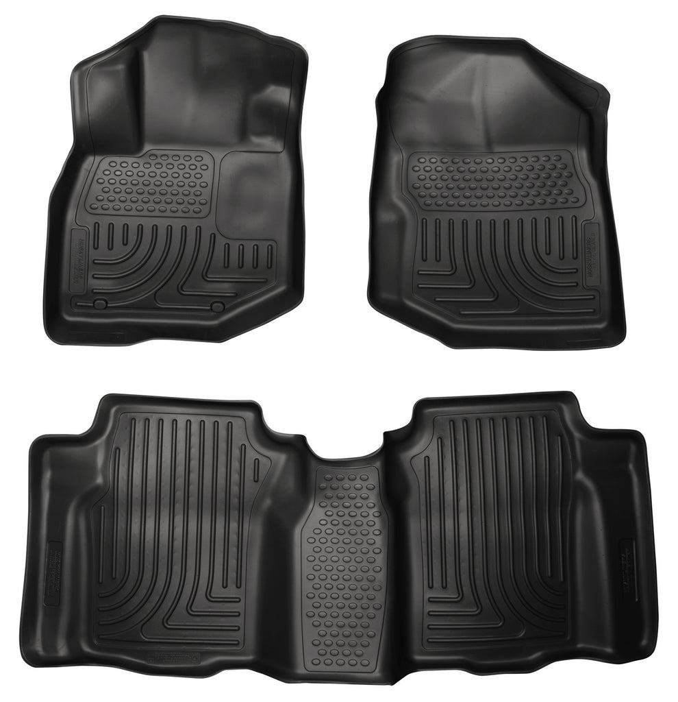 Husky Liners 09-12 Honda Fit WeatherBeater Combo Black Floor Liners-Husky Liners-HSL98491