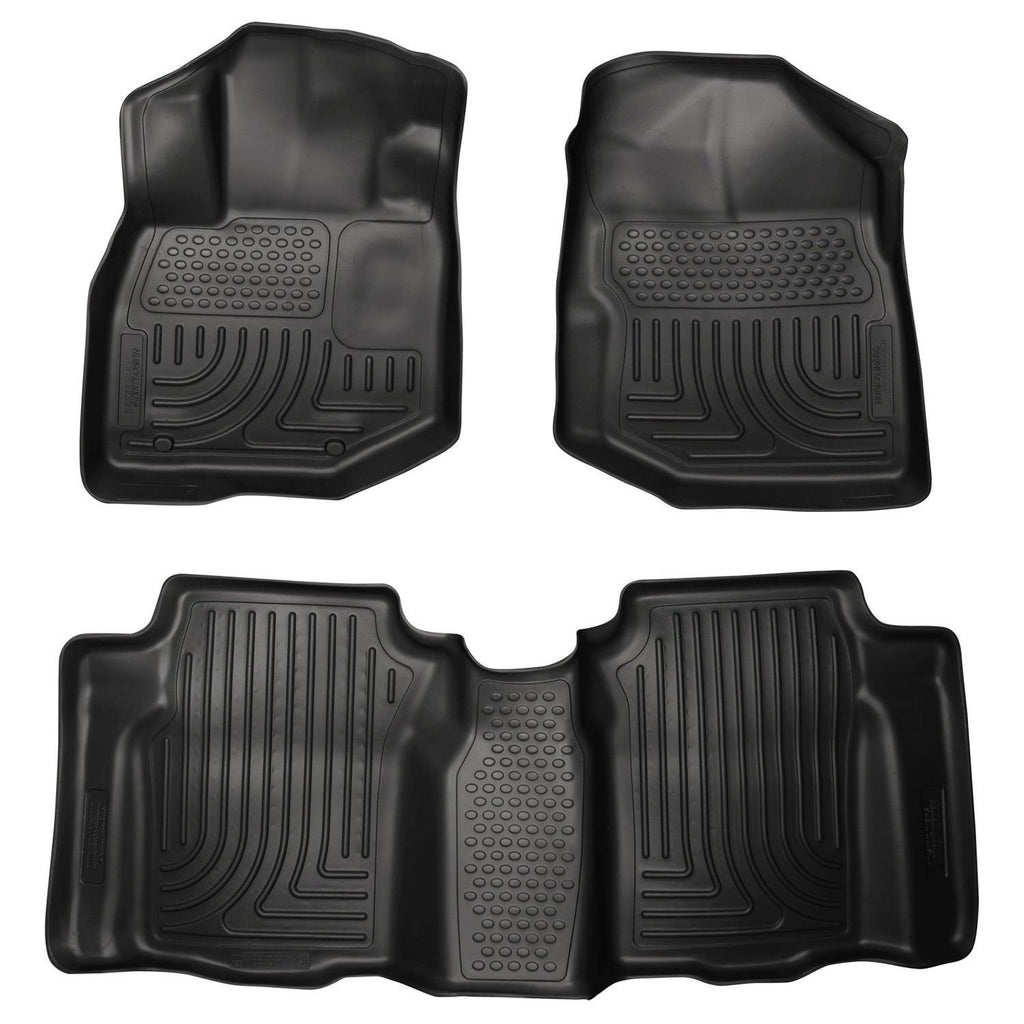 Husky Liners 09-12 Honda Fit WeatherBeater Combo Black Floor Liners-Husky Liners-HSL98491