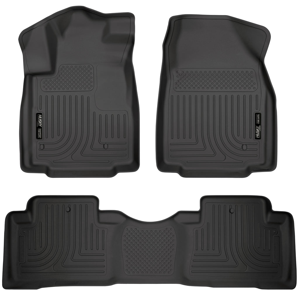 Husky Liners 09-12 Honda Pilot (All) WeatherBeater Combo Black Floor Liners (One Piece for 2nd Row)-Husky Liners-HSL98421