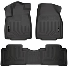 Load image into Gallery viewer, Husky Liners 09-12 Honda Pilot (All) WeatherBeater Combo Black Floor Liners (One Piece for 2nd Row)-Husky Liners-HSL98421