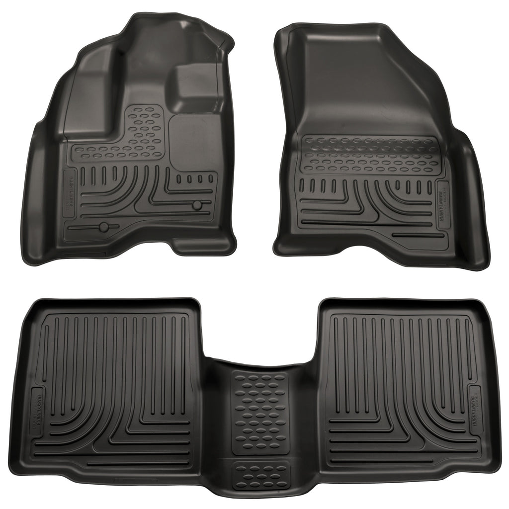 Husky Liners 09-13 Lincoln MKS WeatherBeater Combo Black Floor Liners-Husky Liners-HSL98731
