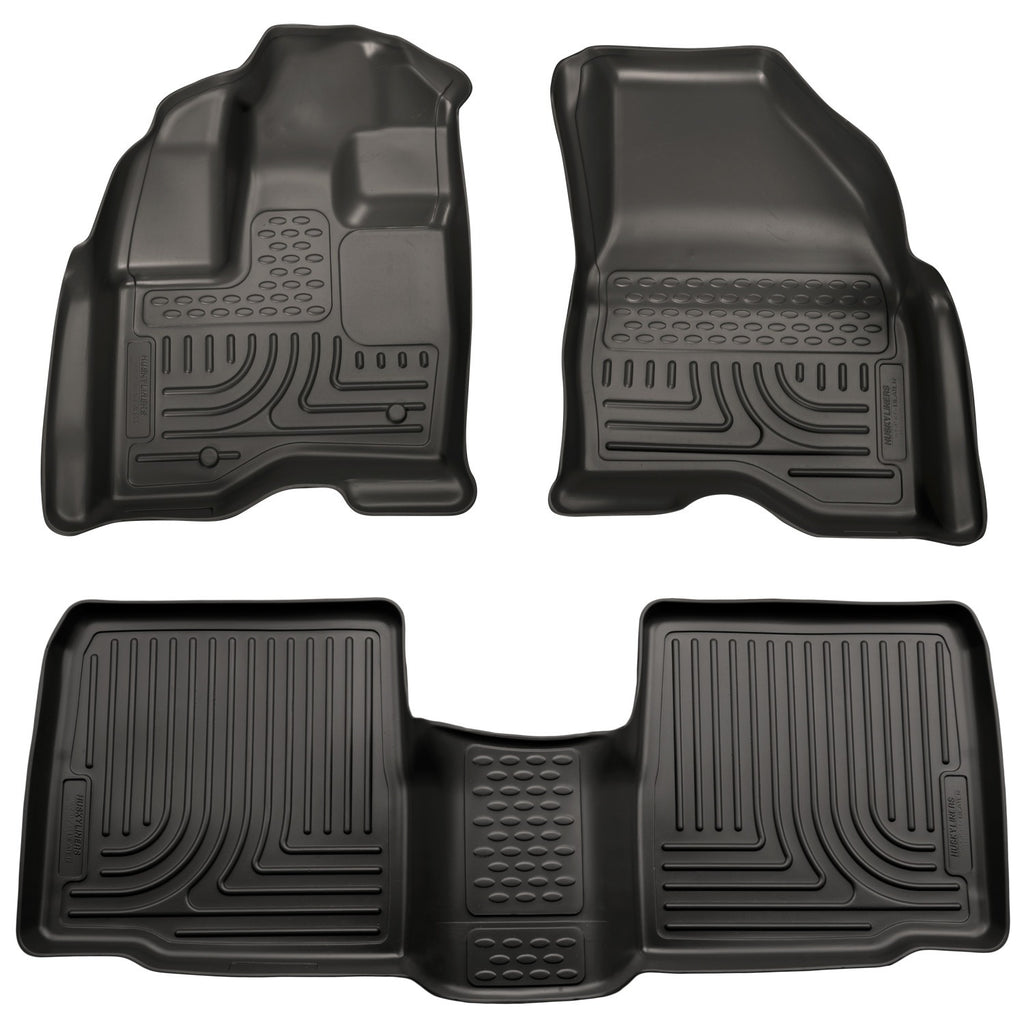 Husky Liners 09-13 Lincoln MKS WeatherBeater Combo Black Floor Liners-Husky Liners-HSL98731