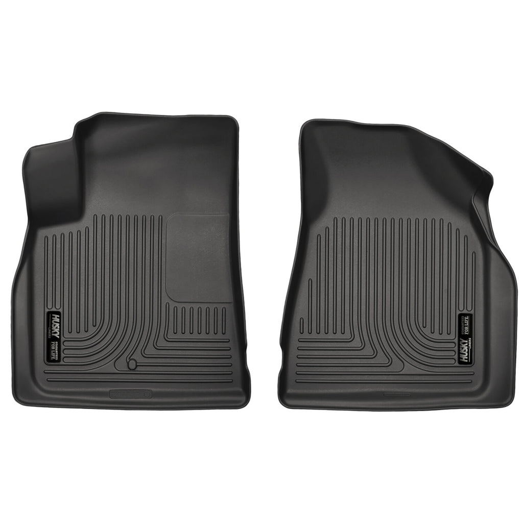 Husky Liners 09-14 Chevy Traverse/07-14 GMC Acadia Weatherbeater Black Front Floor Liners-Husky Liners-HSL18211