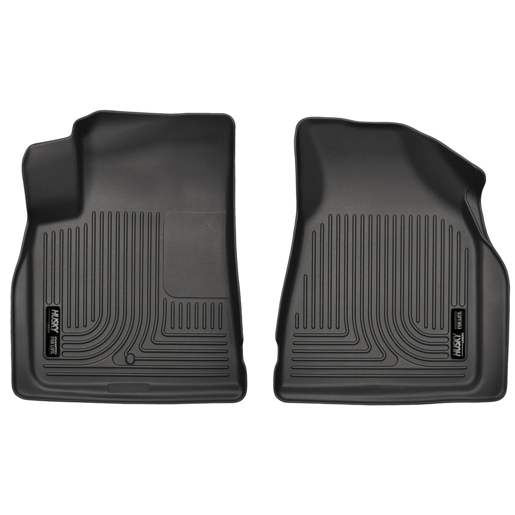 Husky Liners 09-14 Chevy Traverse/07-14 GMC Acadia Weatherbeater Black Front Floor Liners-Husky Liners-HSL18211