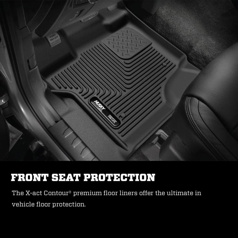 Husky Liners 09-14 Ford F-150 SuperCab X-Act Contour Black 2nd Seat Floor Liner (Full Coverage)-Husky Liners-HSL53441