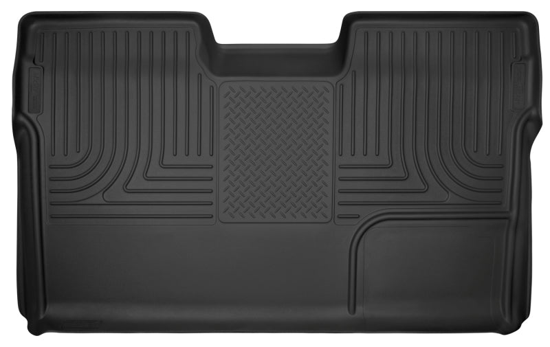 Husky Liners 09-14 Ford F-150 SuperCrew Cab X-Act Contour Second Row Seat Floor Liner - Black-Husky Liners-HSL53391