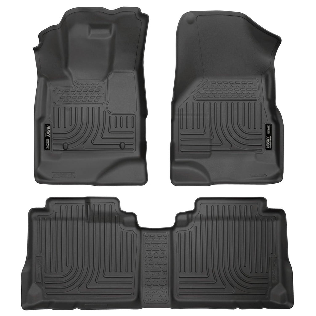 Husky Liners 10-12 Chevy Equinox/GMC Terrain WeatherBeater Combo Black Floor Liners-Husky Liners-HSL98131