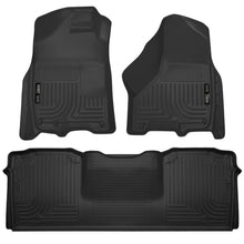 Load image into Gallery viewer, Husky Liners 10-12 Dodge Ram 2500/3500 Mega Cab WeatherBeater Combo Black Floor Liners-Husky Liners-HSL99041