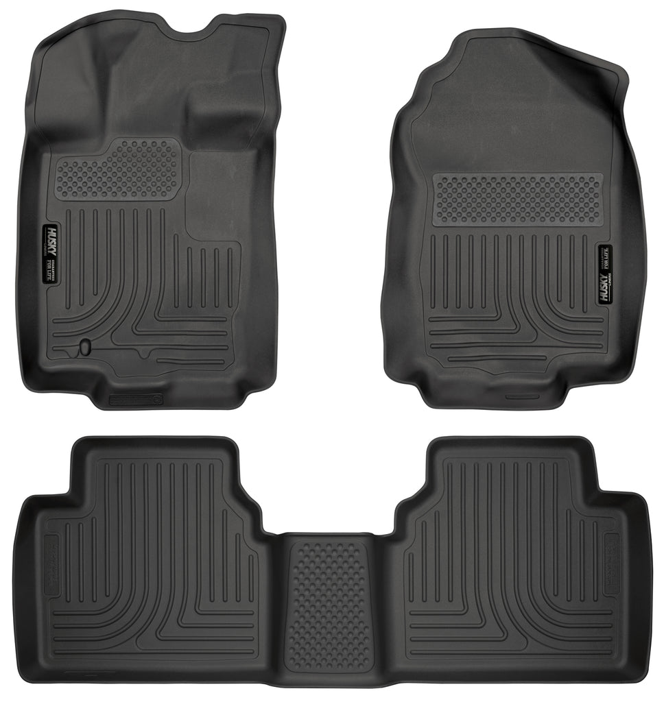 Husky Liners 10-12 Ford Fusion/Lincoln MKZ (FWD) WeatherBeater Combo Black Floor Liners-Husky Liners-HSL98361