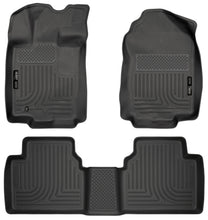 Load image into Gallery viewer, Husky Liners 10-12 Ford Fusion/Lincoln MKZ (FWD) WeatherBeater Combo Black Floor Liners-Husky Liners-HSL98361