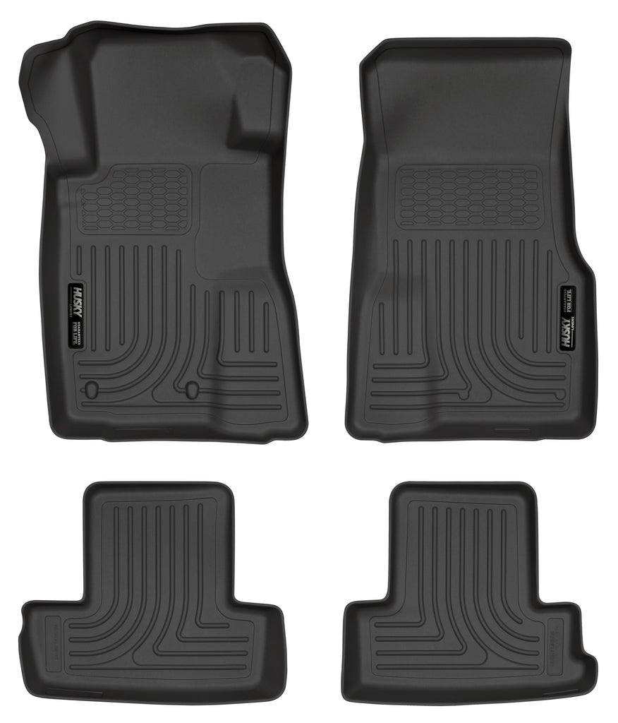 Husky Liners 10-12 Ford Mustang WeatherBeater Combo Black Floor Liners-Husky Liners-HSL98371