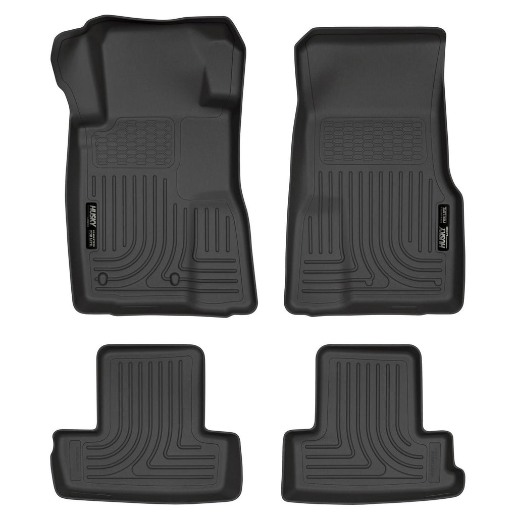 Husky Liners 10-12 Ford Mustang WeatherBeater Combo Black Floor Liners-Husky Liners-HSL98371